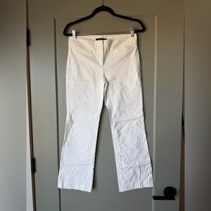 Theory Ivory Capri Trousers
